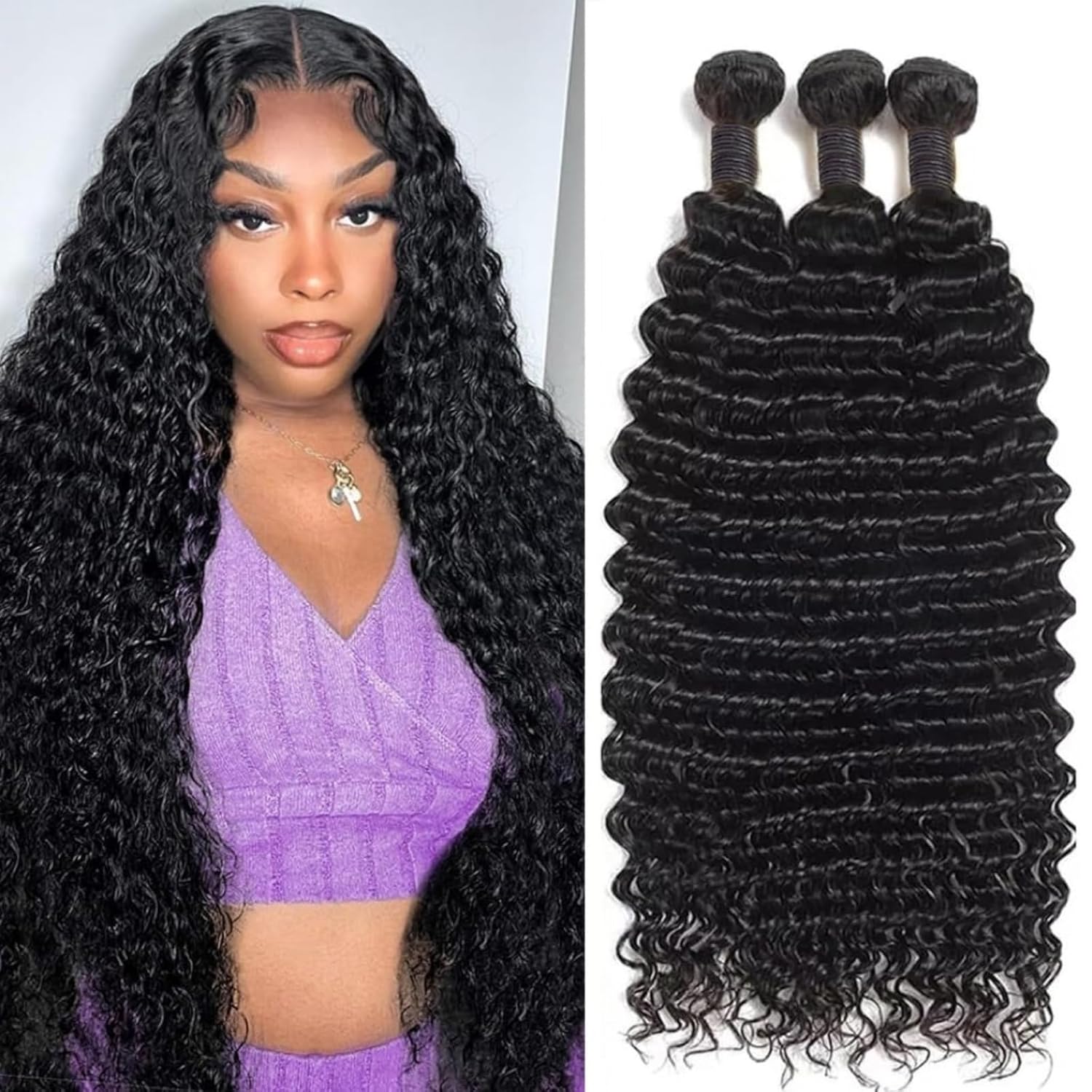 Bone straight curls